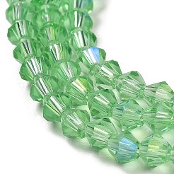 Transparent Electroplate Glass Beads Strands&nbsp;EGLA-A039-T4mm-L24