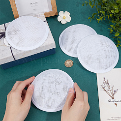 Imitation Hemp Round Fascinator Hat Base for Millinery&nbsp;LS-AJEW-WH0472-45A-04