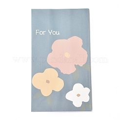 Rectangle with Flower Pattern Paper Candy Bags&nbsp;CARB-G007-02C