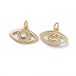 Brass Micro Pave Cubic Zirconia Pendants&nbsp;ZIRC-G163-28G