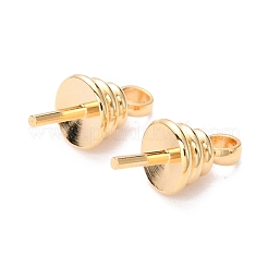 Brass Cup Pearl Peg Bails Pin Pendants&nbsp;KK-H759-33G