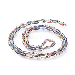 Electroplate Glass Beads Strands&nbsp;EGLA-L015-HP-A03