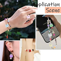 16Pcs 8 Colors Glass Beads Strands&nbsp;LAMP-CJ0002-06