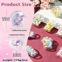 10Pcs Milk Tea Cup Theme Opaque Acrylic Pendants&nbsp;OACR-CJ0002-34