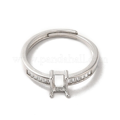 Adjustable Alloy Pad Ring Settings&nbsp;KK-C022-01B-P