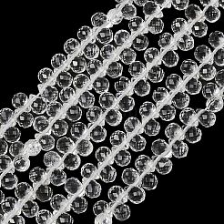 Natural Quartz Crystal Beads Strands&nbsp;GG-CBAB63F-A01
