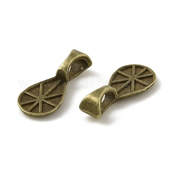 Alloy Glue-on Flat Pad Bails&nbsp;PALLOY-K005-04AB