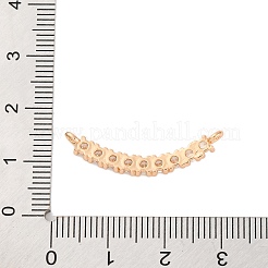 Brass Micro Pave Clear Cubic Zirconia Pendants&nbsp;KK-C076-21G