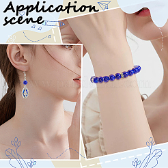 3 Strands Baking Paint Transparent Glass Round Bead Strands&nbsp;DGLA-PA0001-02A