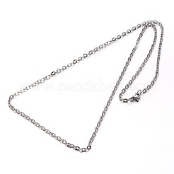 Tarnish Resistant 304 Stainless Steel Cable Chains Necklaces&nbsp;NJEW-O058-12P