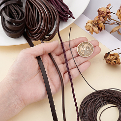 4 Styles Braided Cowhide Leather Cord&nbsp;WL-PH0024-26A