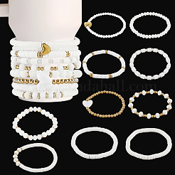 10Pcs 2 Styles Polymer Clay & Crystal Beads Cup Chain&nbsp;AJEW-CN0004-16