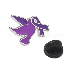 Dove & Awareness Ribbon Enamel Pins&nbsp;AL-CBA5093-03F