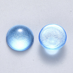 Spray Painted Glass Cabochons&nbsp;GLAA-S190-013C-B01