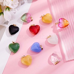 27Pcs 9 Colors Glass Pendants&nbsp;JX244A