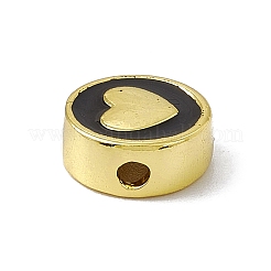 Brass Enamel Beads&nbsp;KK-F814-06G-02