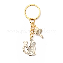 Cute Enamel Cat Pendant Keychain&nbsp;KEYC-JKC00420