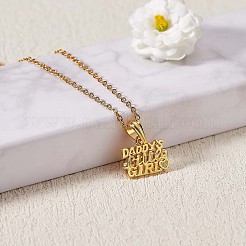 Word Daddy's Little Girl Pendant Necklace&nbsp;JN1040A