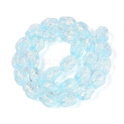 Handmade Foil Glass Beads Strands&nbsp;FOIL-N033-02F