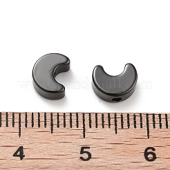 Rack Plating Moon Brass Beads&nbsp;ZIRC-G160-01EB