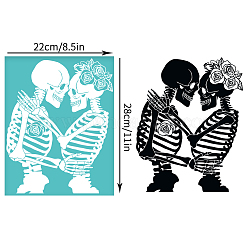 Self-Adhesive Silk Screen Printing Stencil&nbsp;DIY-WH0338-348
