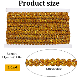 Polyester Centipede Braided Lace Ribbon&nbsp;SRIB-WH20007-03A