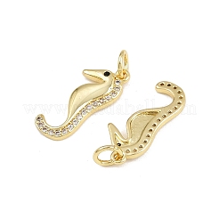 Brass Micro Pave Cubic Zirconia Pendants&nbsp;KK-A269-04B-G