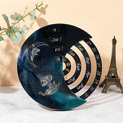 3 Pcs Moon Perpetual Calenda Silicone Mold&nbsp;DIY-SZC0002-01