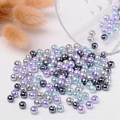 Silver-Grey Mix Pearlized Glass Pearl Beads&nbsp;HY-X006-6mm-13