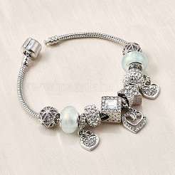Alloy European Beads Charm Bracelets&nbsp;BJEW-F495-11P