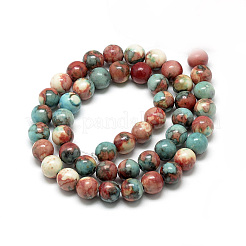 Synthetic Ocean White Jade Beads Strands&nbsp;G-S254-6mm-C07