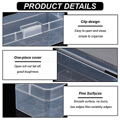 Transparent Plastic Storage Boxes&nbsp;LS-CON-WH0094-35B