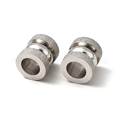 Tarnish Resistant 201 Stainless Steel Textured Beads&nbsp;STAS-M003-06P
