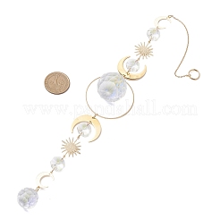 Glass Teardrop Window Hanging Suncatchers&nbsp;HJEW-JM04515-01