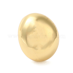 Oval Brass Finger Rings for Women&nbsp;RJEW-A046-05G