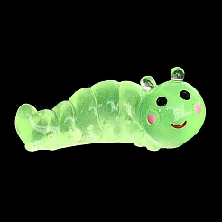 Luminous Resin Worm Ornament&nbsp;DJEW-R011-01A-05
