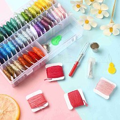 50 Colors Polyester Embroidery Threads Kits&nbsp;DIY-YW0002-05