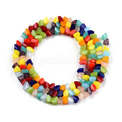 Opaque Solid Color Glass Beads Strands&nbsp;X-GLAA-N052-01-A11