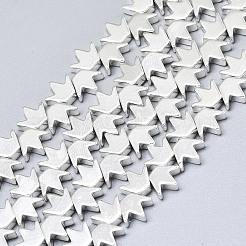 Electroplate Non-magnetic Synthetic Hematite Beads Strands&nbsp;G-S372-002-01S