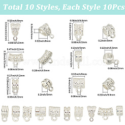 100Pcs Alloy Cord Ends Kits&nbsp;DIY-SC0029-58S