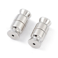Anti-Tarnish Rhodium Plated 925 Sterling Silver Screw Clasps&nbsp;STER-K173-12P