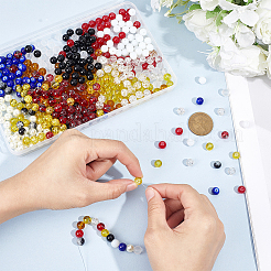 480Pcs 12 Styles Glass Round Beads Set&nbsp;DIY-GA0009-29
