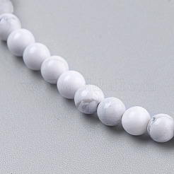 Natural Howlite Beads Strands&nbsp;TURQ-G091-4mm