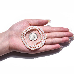 Natural Cultured Freshwater Pearl Beads Strands&nbsp;PEAR-N013-04C