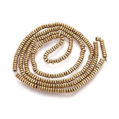 Electroplate Non-magnetic Synthetic Hematite Beads Strands&nbsp;G-T114-49G