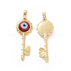 Handmade Evil Eye Lampwork Pendants&nbsp;ZIRC-F136-05G