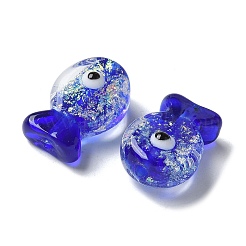 Handmade Foil Lampwork Fish Beads&nbsp;FOIL-Z001-01