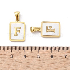 Ion Plating(IP) 304 Stainless Steel Pave Shell Pendants&nbsp;X-STAS-G327-01G-F