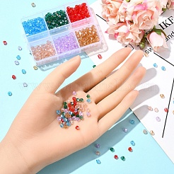 600Pcs 6 Styles Electroplate Glass Bead Strands&nbsp;EGLA-YW0001-66A