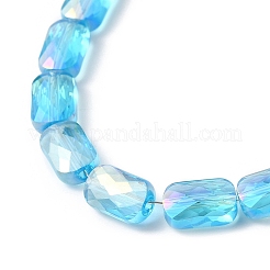 Transparent Electroplate Glass Beads Strands&nbsp;EGLA-I017-03-AB03